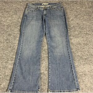 Levis 529 Jeans Womens 29 Blue Denim Curvy Bootcut 34x29 Mid Rise Stretch Loose